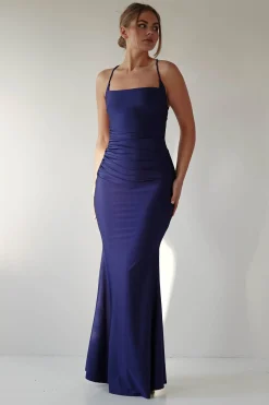 Monette Bodycon Maxi Gown | Navy