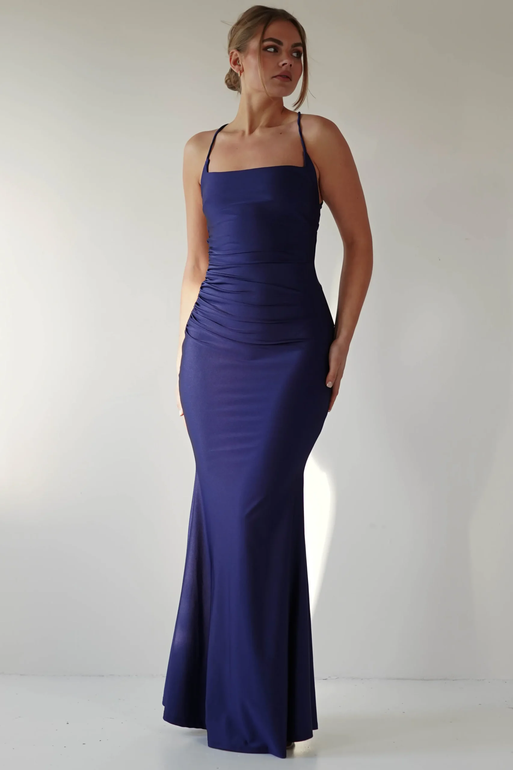 Monette Bodycon Maxi Gown | Navy