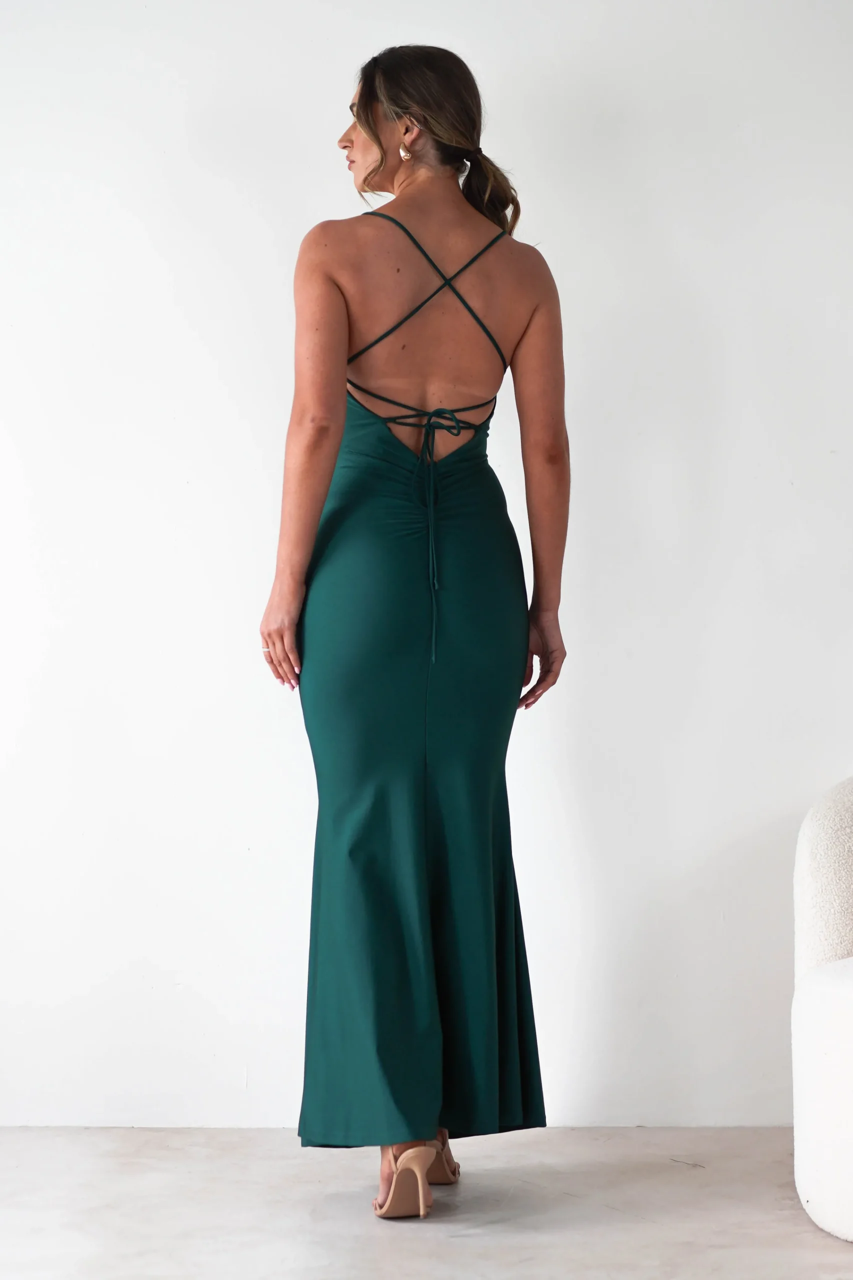 Monette Bodycon Maxi Gown | Emerald Green