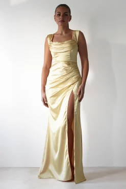 Monica Off The Shoulder Gown | Yellow
