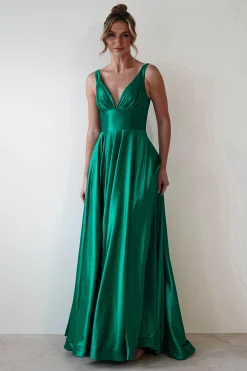 Penelope Glitter Princess Gown | Green