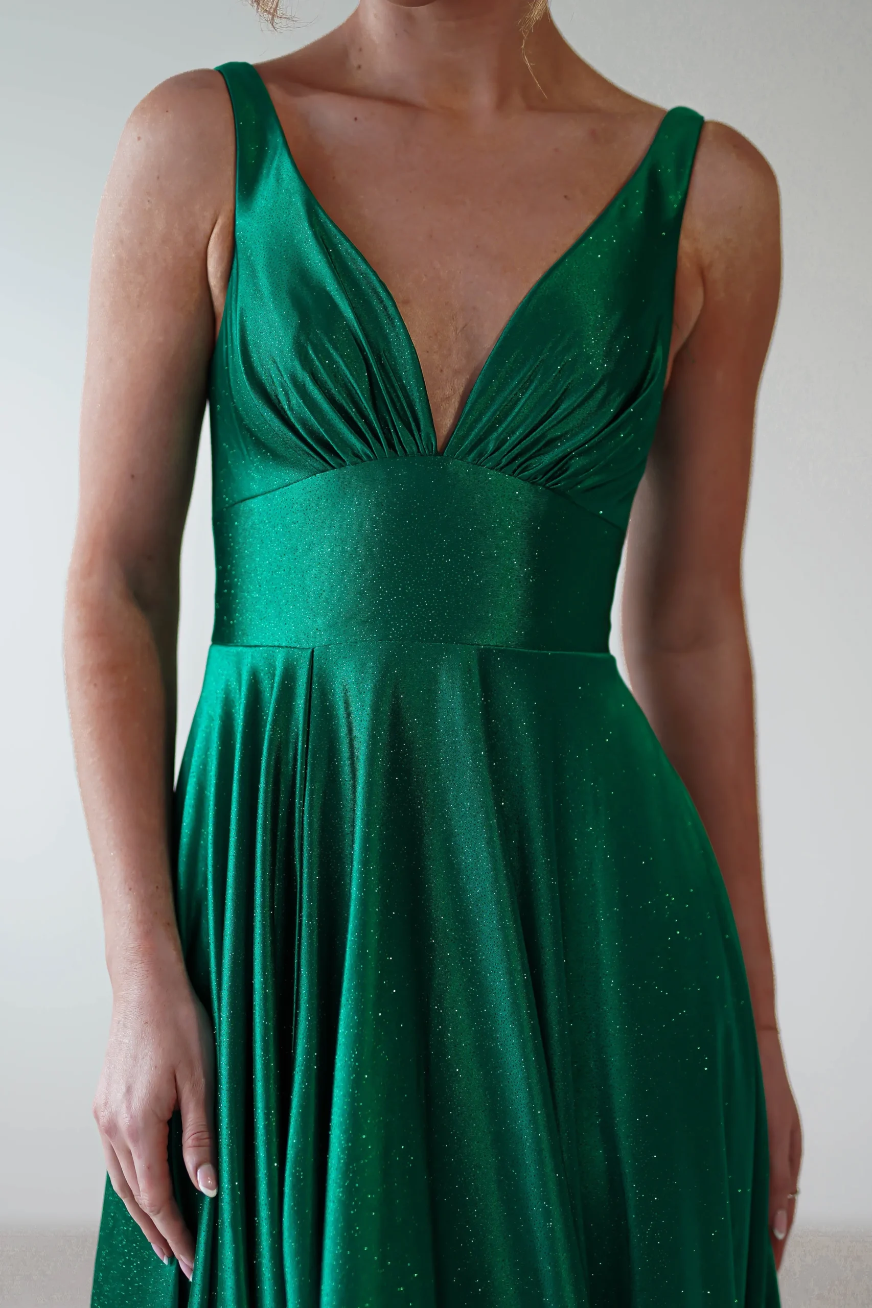 Penelope Glitter Princess Gown | Green