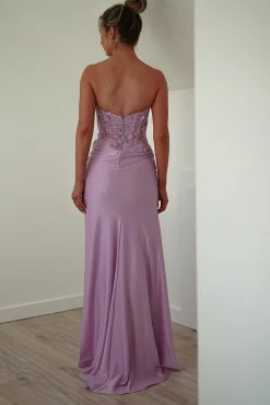 Perla Embellished Gown | Lilac