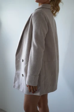 Reno Tailored Over Sized Coat | Taupe