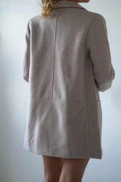 Reno Tailored Over Sized Coat | Taupe