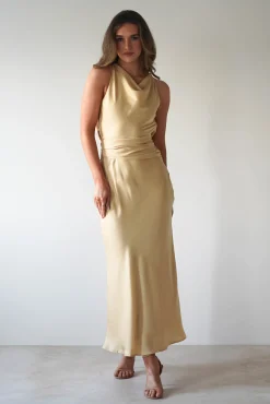 River Backless Maxi Dress | Sand
