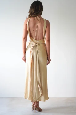 River Backless Maxi Dress | Sand