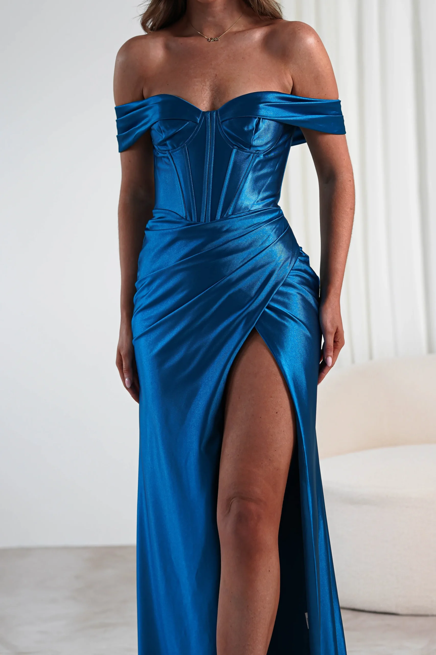 Serena Off The Shoulder Gown | Peacock