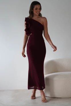 Sydney Bodycon Maxi Dress | Wine