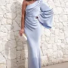 Sylvana Silky Maxi Dress | Blue