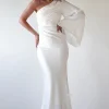 Sylvana Silky Maxi Dress | Ivory
