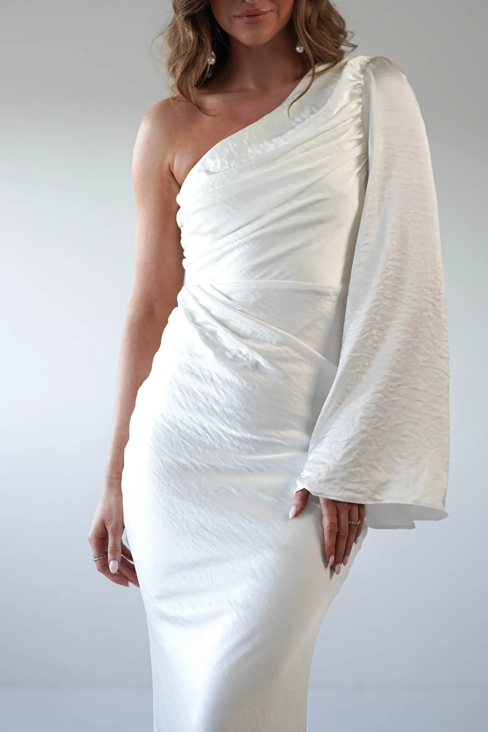 Sylvana Silky Maxi Dress | Ivory