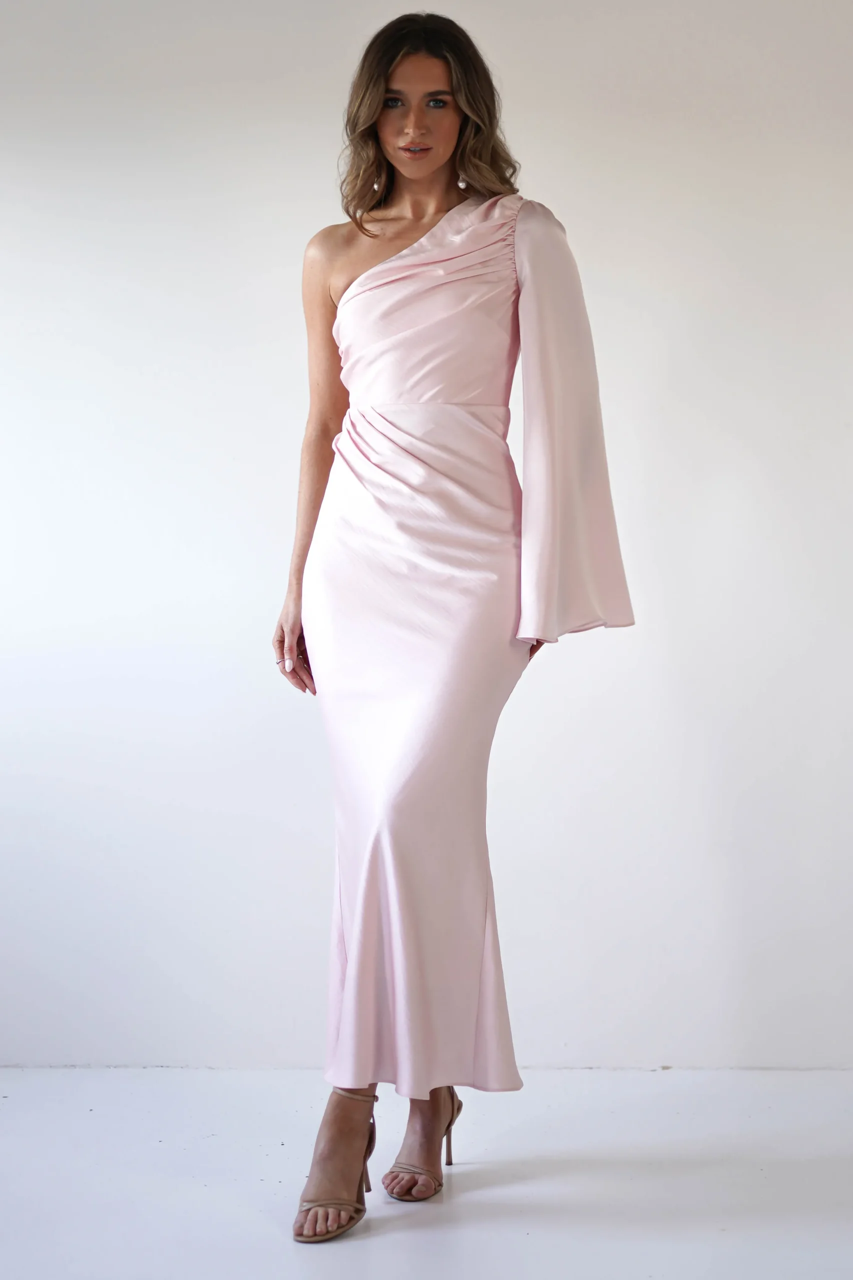 Sylvana Silky Maxi Dress | Pink