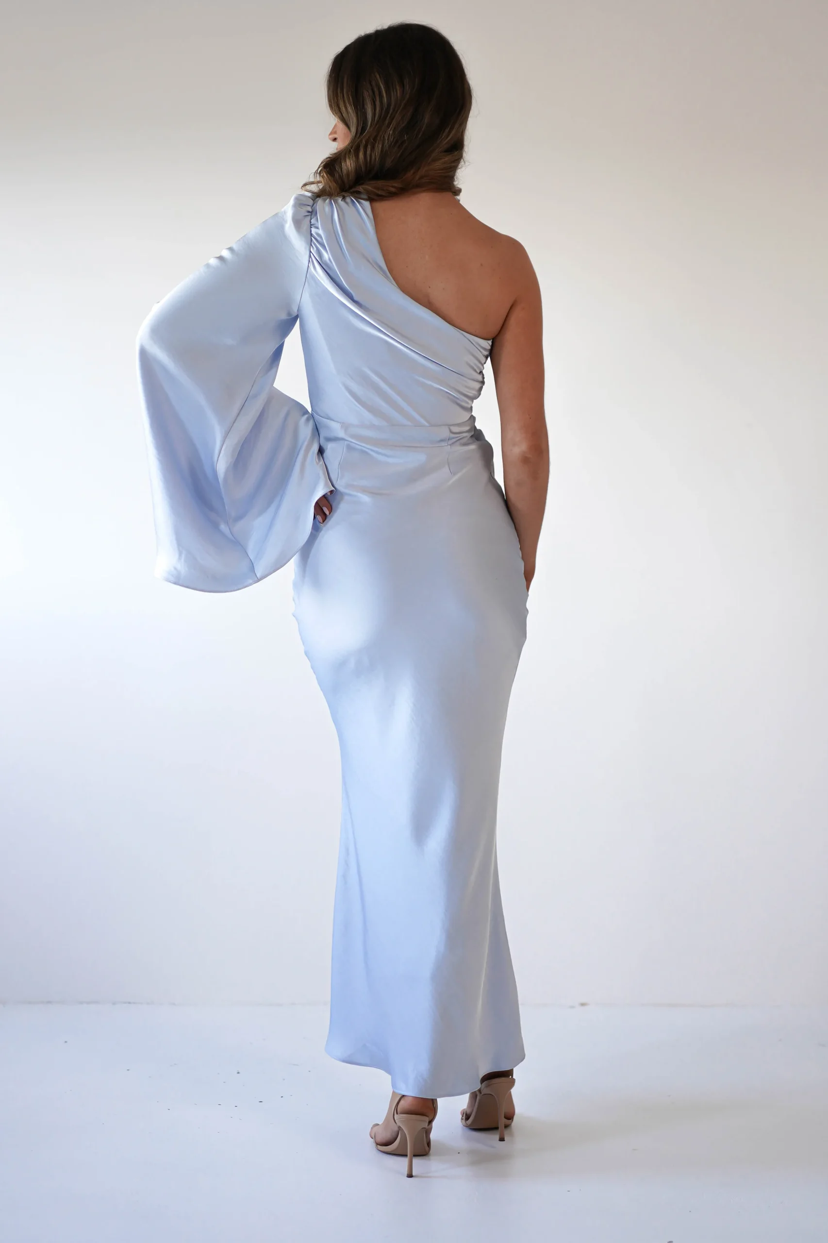 Sylvana Silky Maxi Dress | Blue