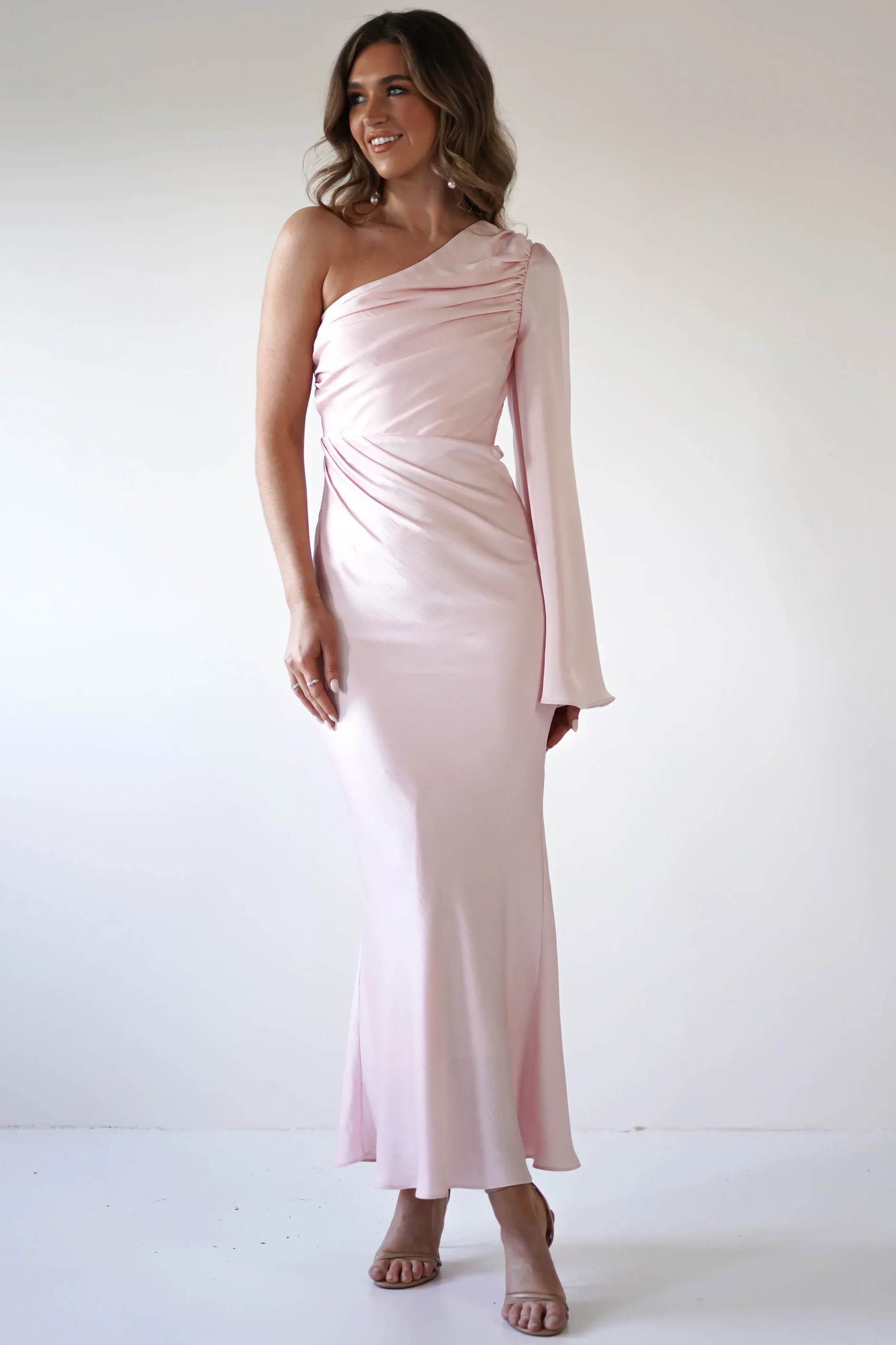 Sylvana Silky Maxi Dress | Pink