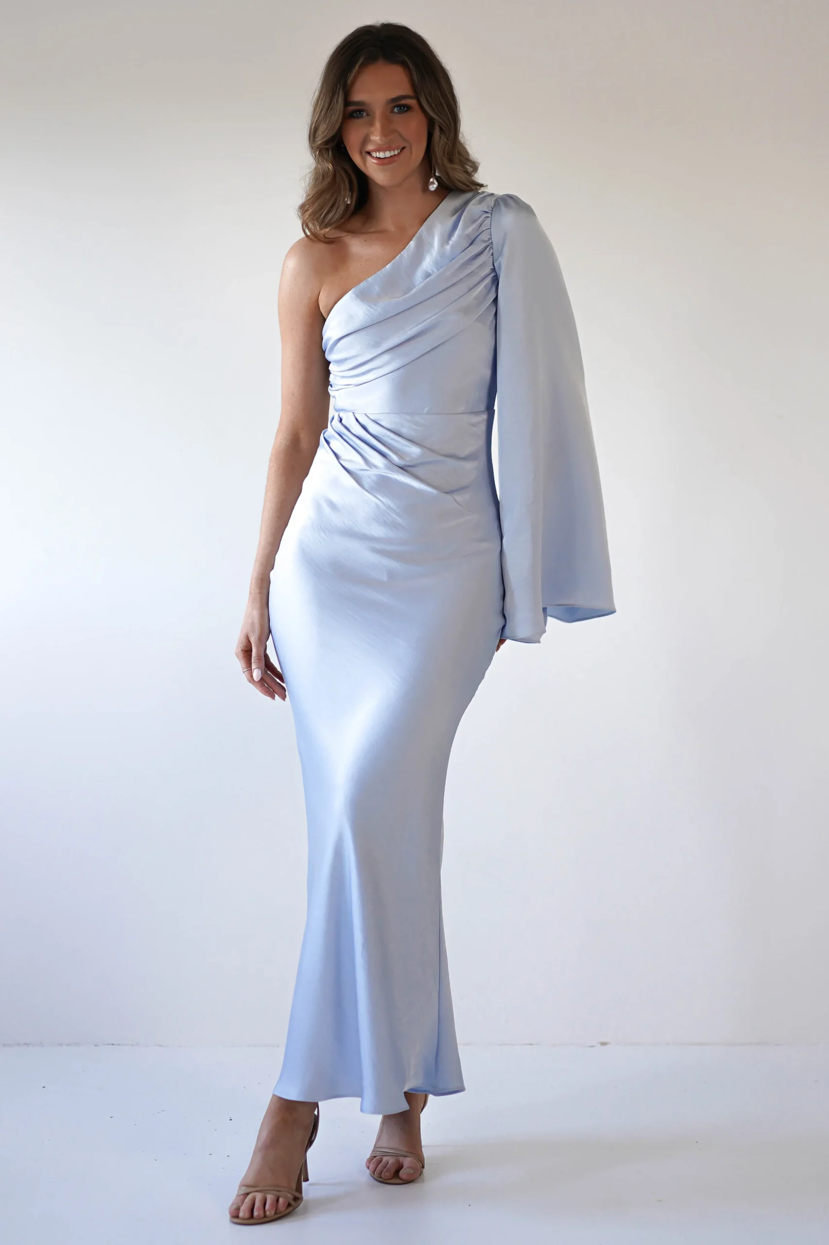 Sylvana Silky Maxi Dress | Blue