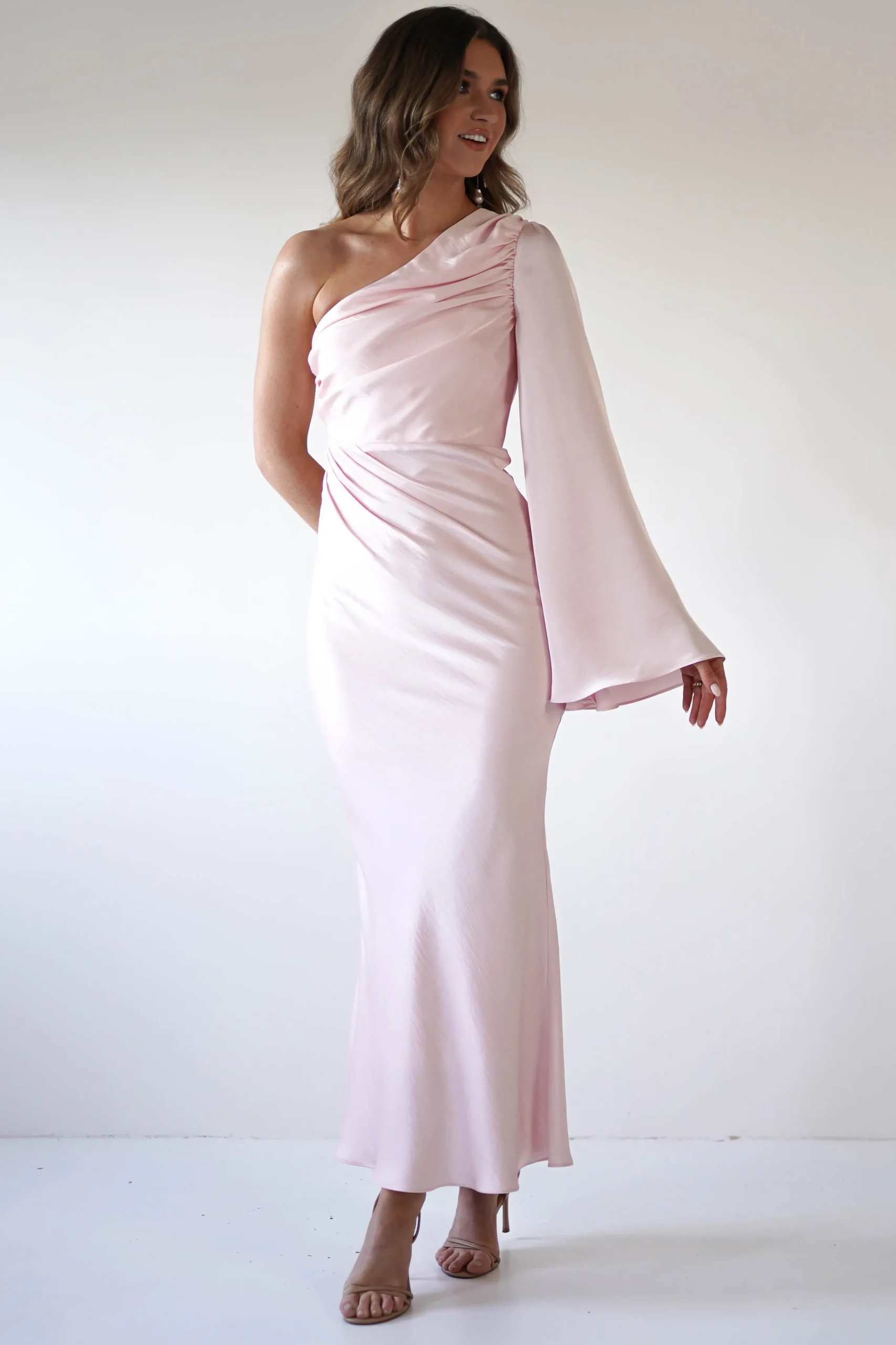 Sylvana Silky Maxi Dress | Pink