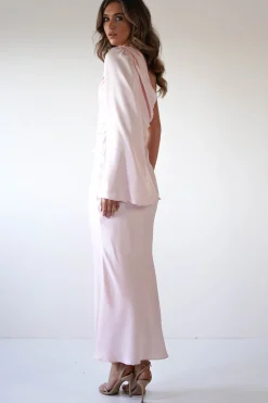 Sylvana Silky Maxi Dress | Pink