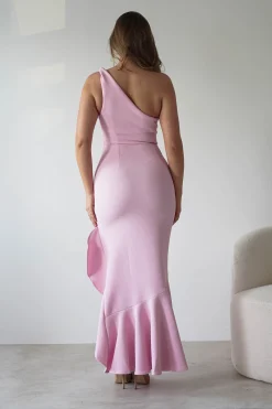 Tabitha Textured Bodycon Midaxi Dress | Pink