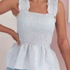 Tammy Gingham Peplum Top